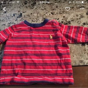 Infant long sleeve ralph lauren shirt