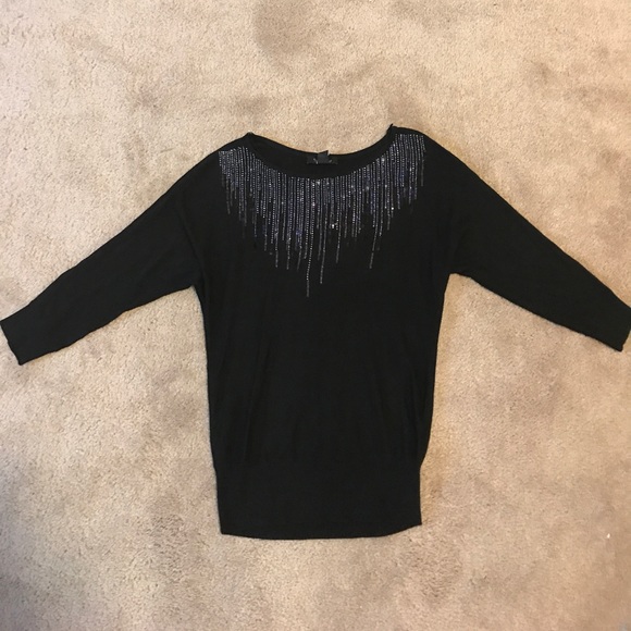 White House black market raining sequin top NWT - Picture 1 of 3