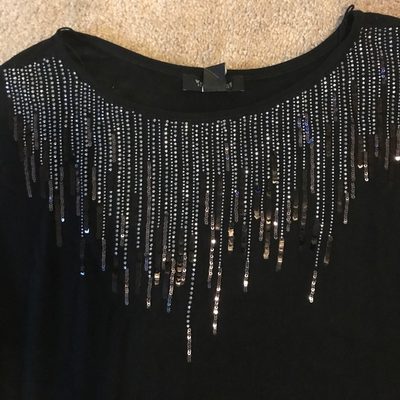 White House black market raining sequin top NWT - Picture 2 of 3