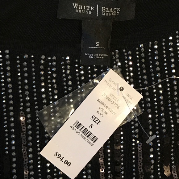White House black market raining sequin top NWT - Picture 3 of 3