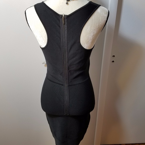 BCBGMAXAZRIA Gisela Black Bodycon Dress - Picture 4 of 8