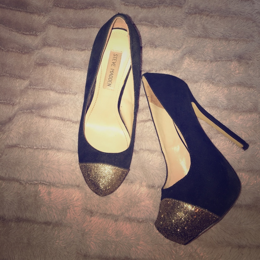 Sparkle heels//Steve Madden