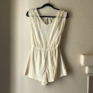 Off White lace romper