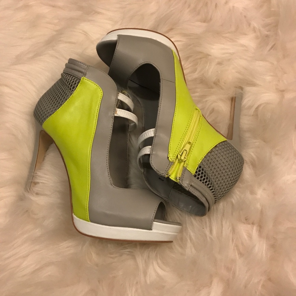 Racer open toe booties