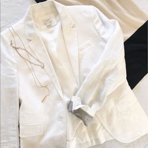 J Crew - White Blazer
