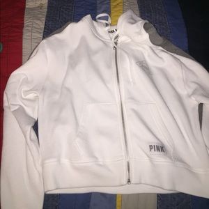 Pink hoodie sweater