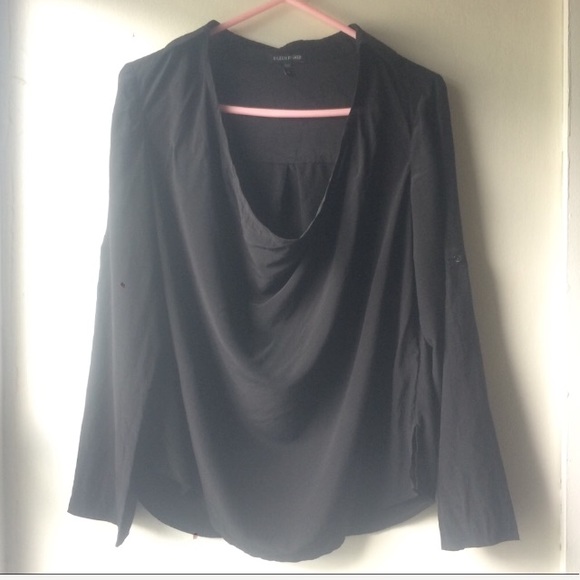 Eileen Fisher 100% silk Drape front top - Picture 5 of 5