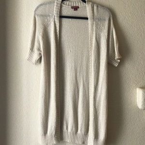 Long cream Cardigan sweater