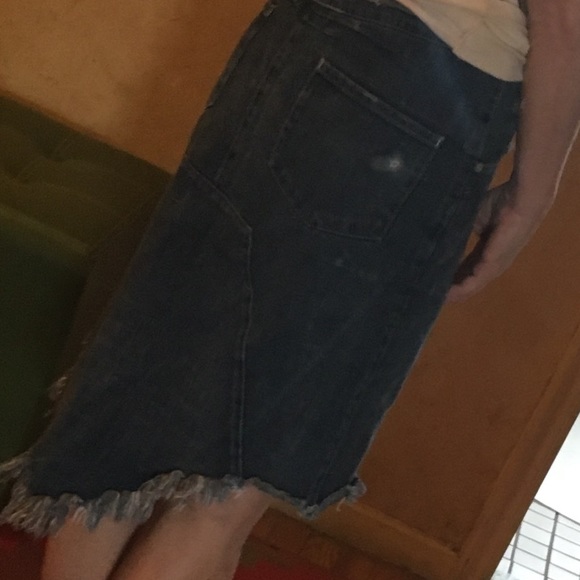 Buddhist Punk  Rare indie Denim Crossbone skirt - Picture 5 of 8