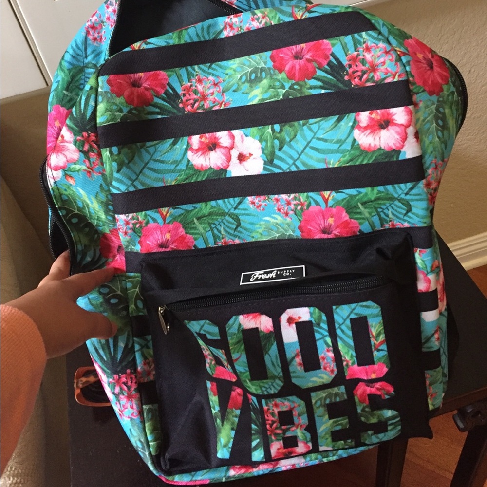 Gorgeous Hawaiian Print Backpack Large