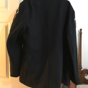 Schotts Black Pea Coat