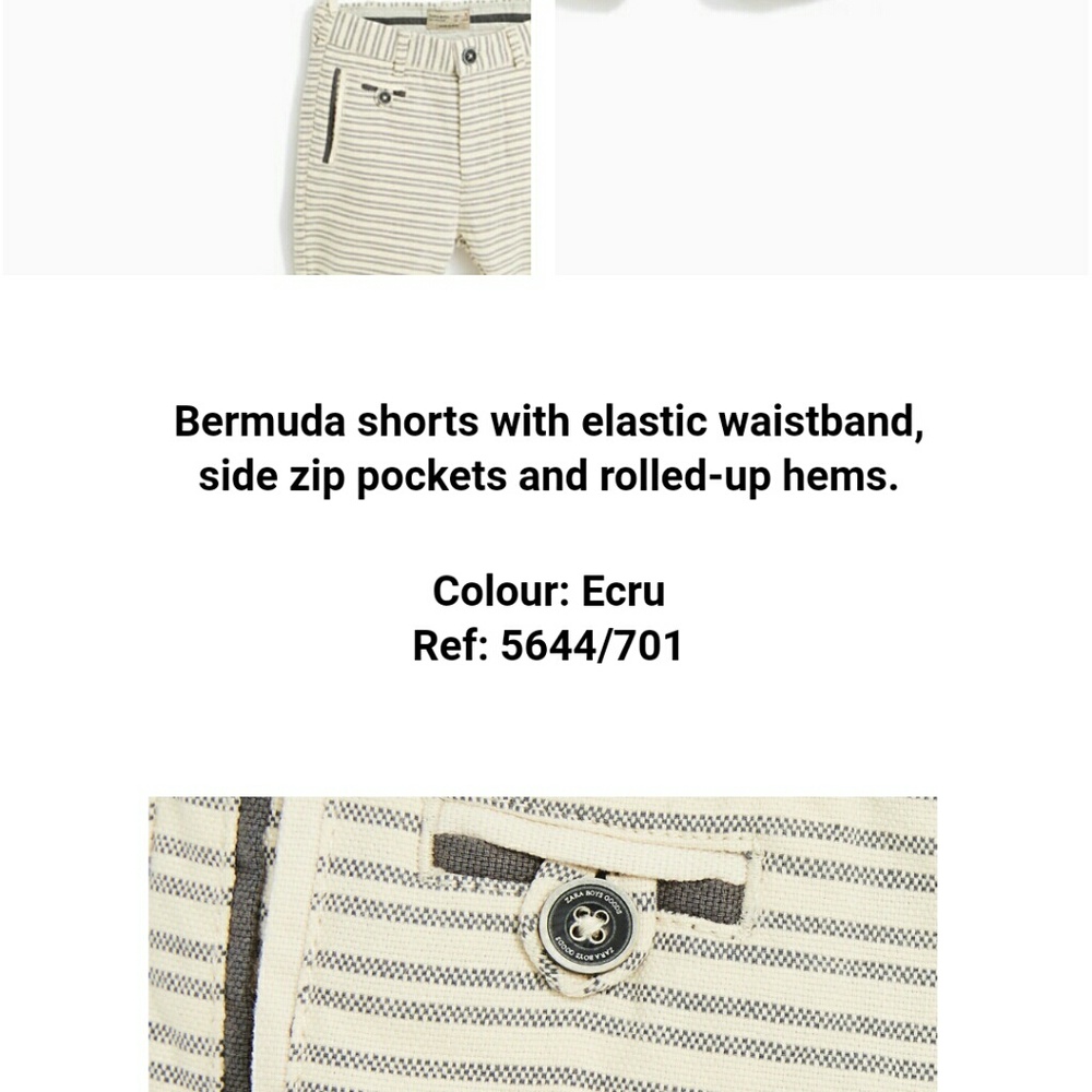 One day sale! Zara boys shorts(PRICE IS FIRM) - Picture 3 of 4
