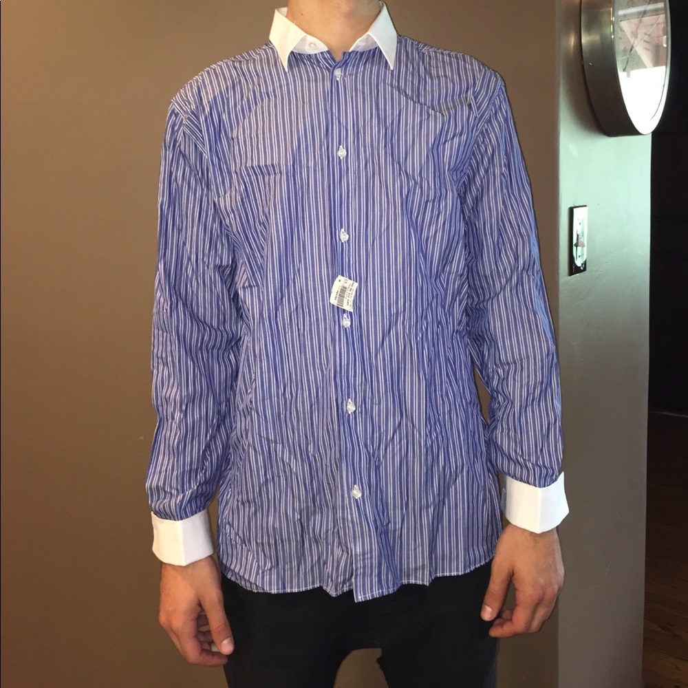 Peter Elliot striped button down