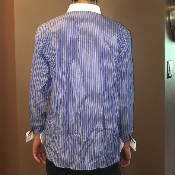 Peter Elliot striped button down - Picture 2 of 4