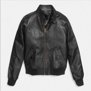 premium leather biker jacket