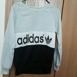 Will trade 😀       Adidas black and grey sweater