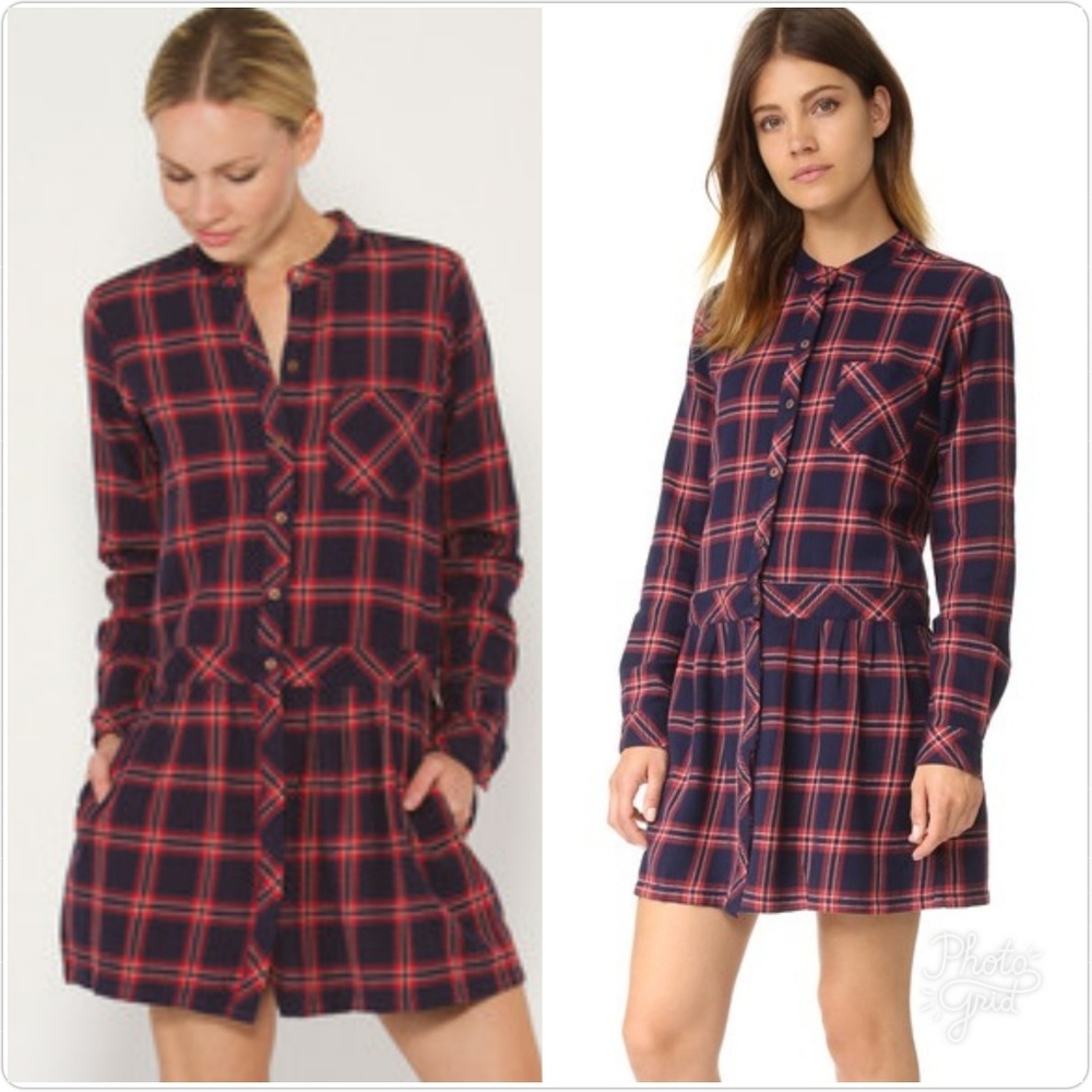 Current/Elliott School Girl plaid flannel dress