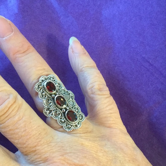 AMAZING Genuine Garnet Ring ! - Picture 3 of 7