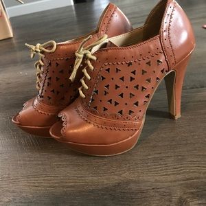 Guess Peep Toe Booties