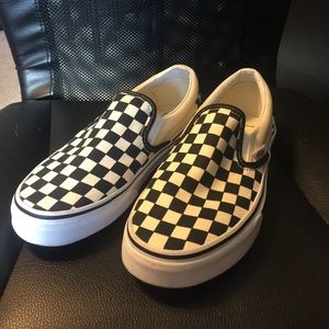 Vans Checkered Slip Ons