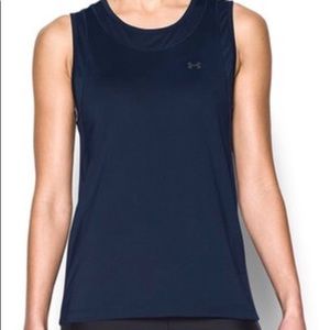 Women's Navy Blue Under Armour Tank Top