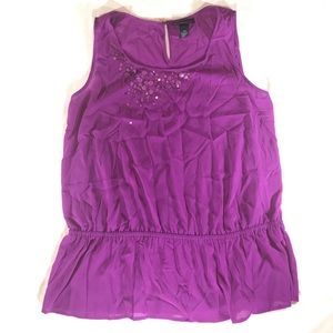 Lane Bryant ASYMMETRICAL BLOUSE Tank JEWELS