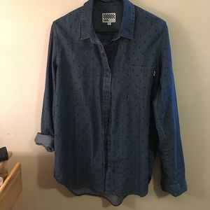 Vans bleu jean shirt