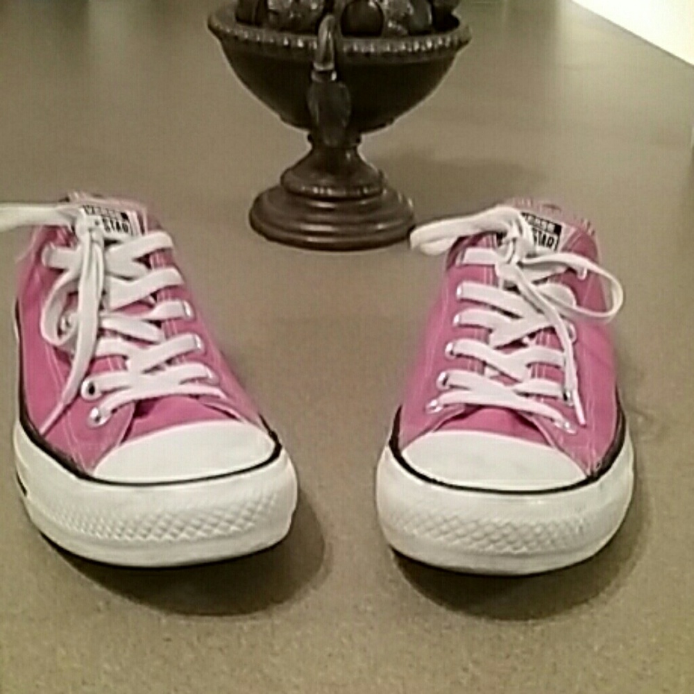 Pink Chuck Taylor converse shoes