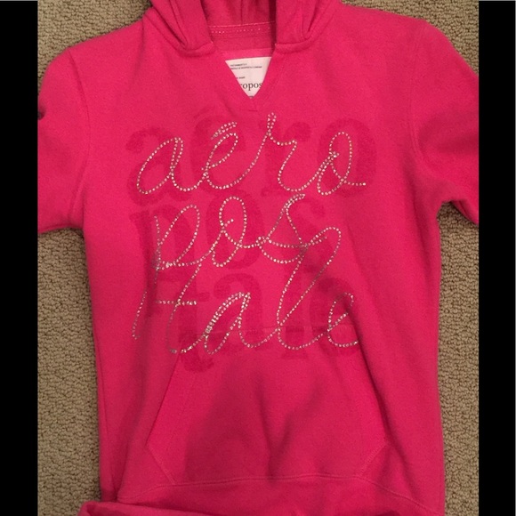 Used-Aeropostale Pink Hoodie/Sweatpants Set - Picture 2 of 5