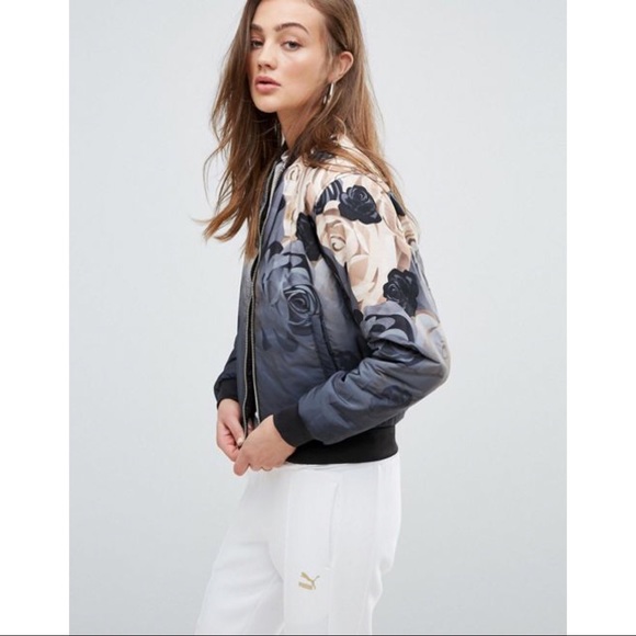 ⚡️LastOne🎉Puma floral Reversible Bomber Jacket - Picture 5 of 8