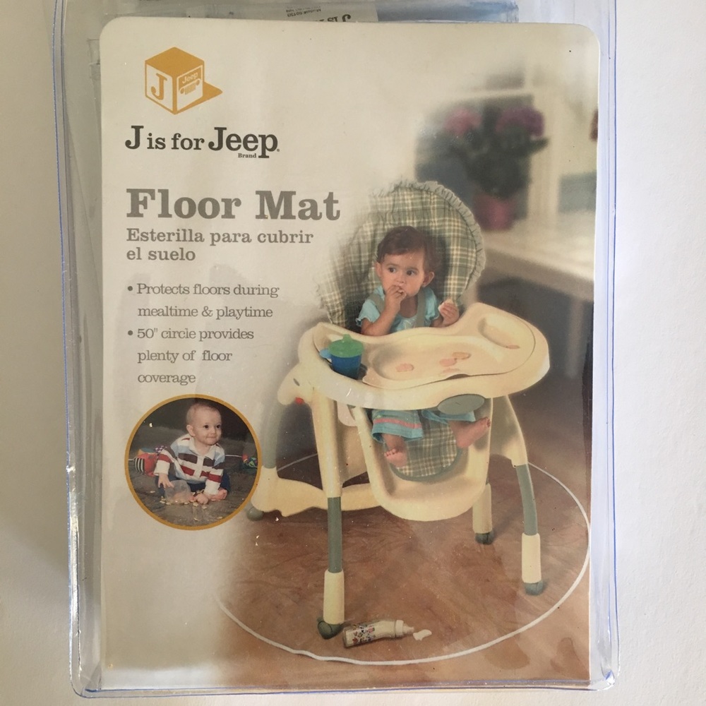 J Is For Jeep Baby Floor Mat High Chair