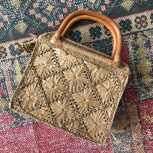 Fossil Straw Handbag