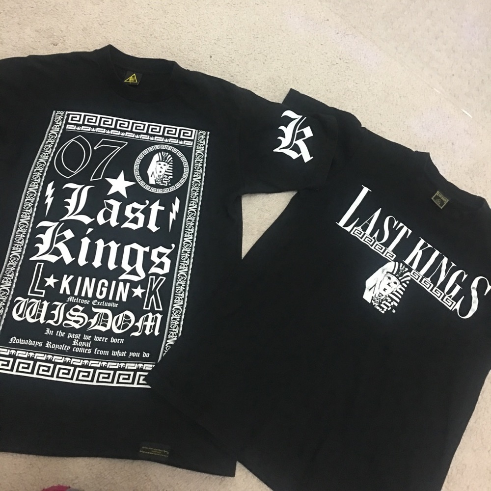 Bundle deal! Two black t-shirt from last kings