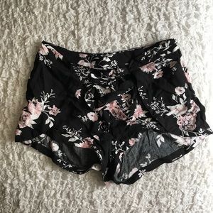Kendall and Kylie Tie Front Shorts