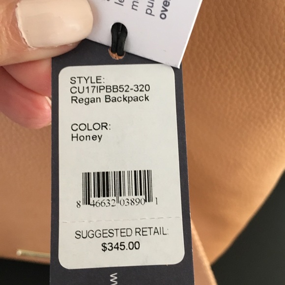 NWT Rebecca Minkoff Backpack Regan color Honey  - Picture 5 of 5
