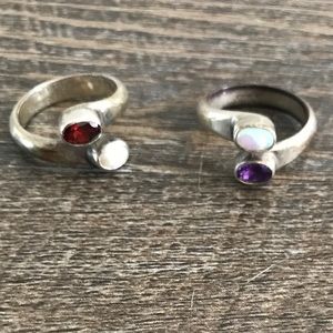 Sterling silver rings