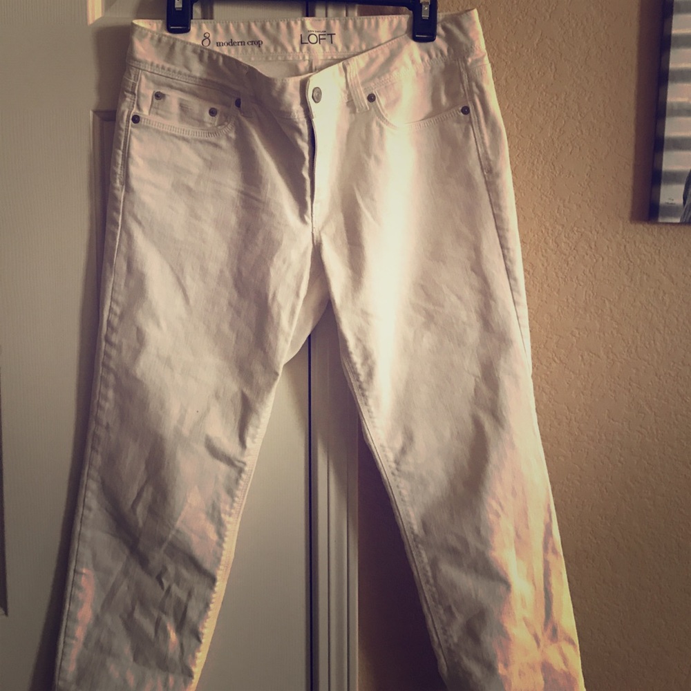 Ann Taylor loft white jeans