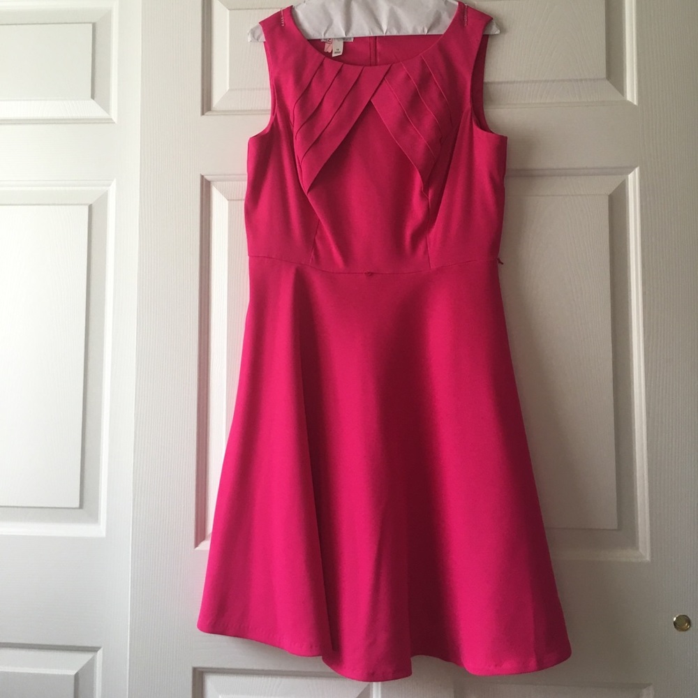 Hot pink cocktail dress