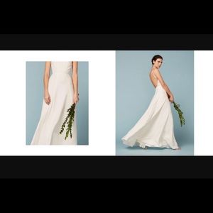 Reformation Noelle Dress in off white