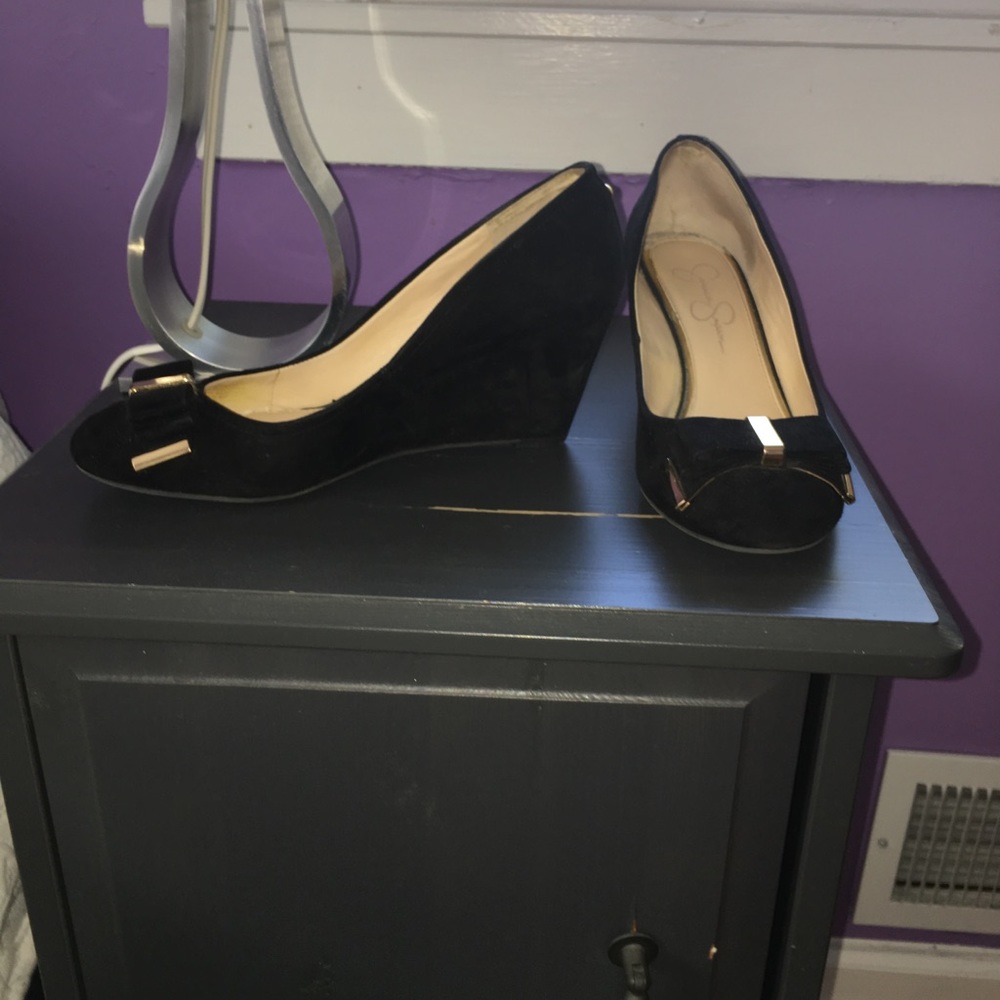 Jessica Simpson Bow Wedges