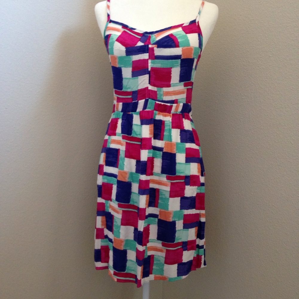 Bright patterned sun dress