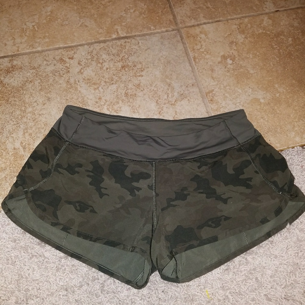 Lululemon Camo Speed Shorts