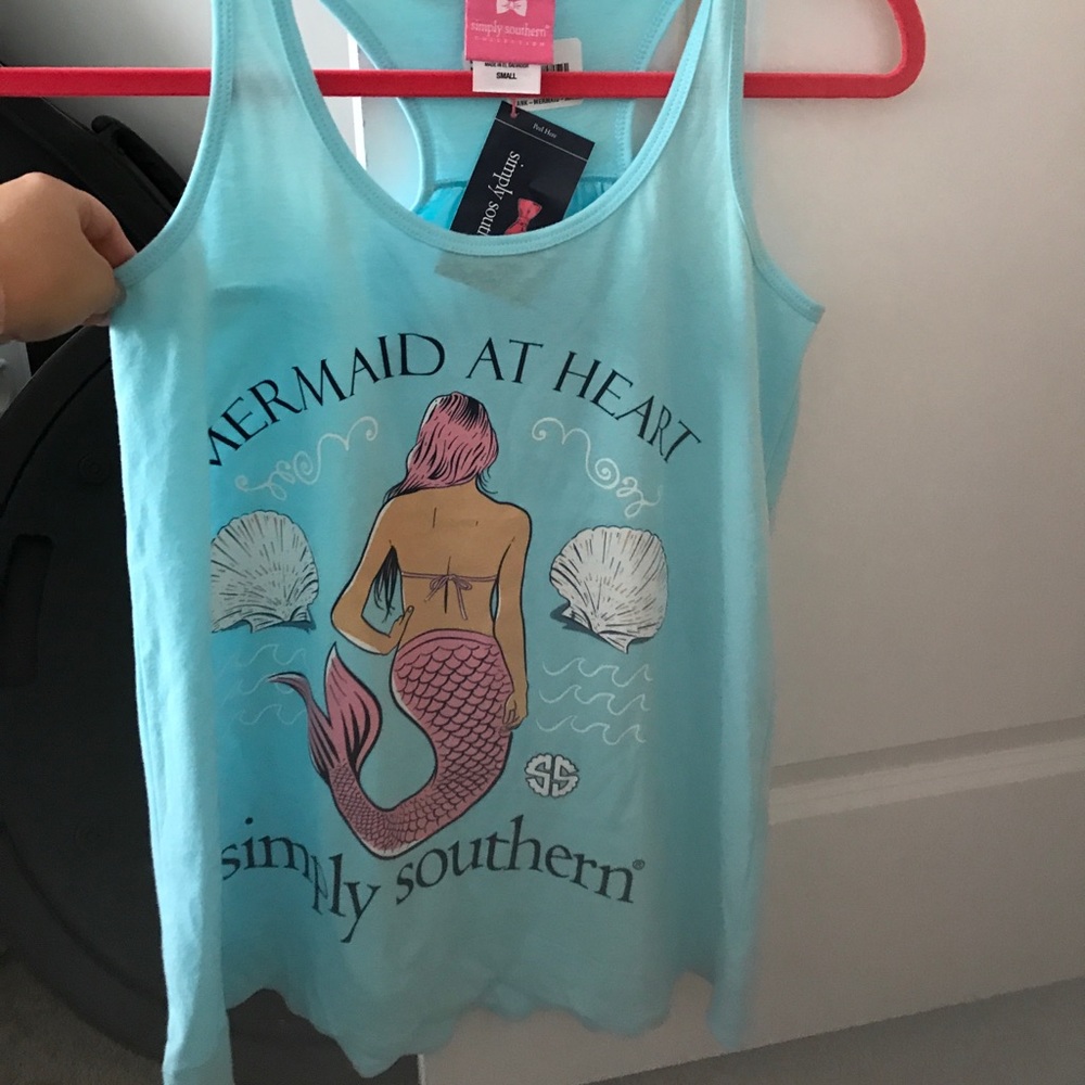Simply Southern "mermaid at heart" tank