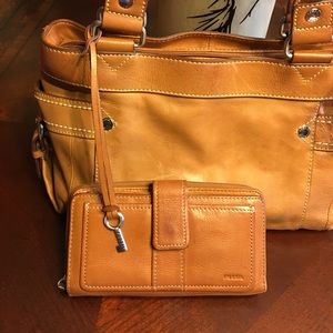 Fossil Bag w/Wallet good Condition