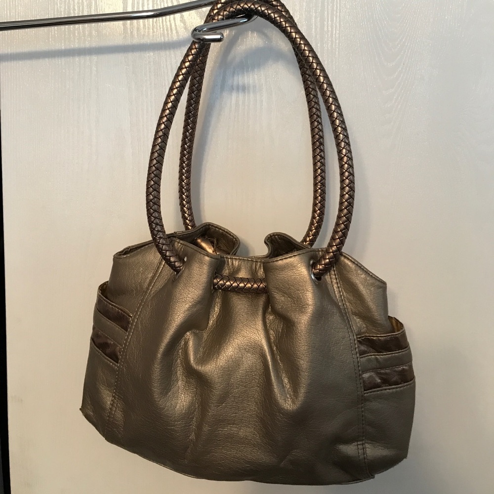 Gold hobo bag