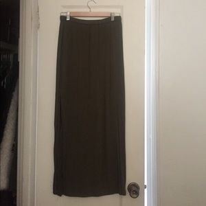 Green Maxi Skirt