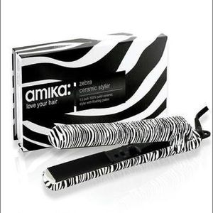 AMIKA Ceramic Flat Iron in Zebra - NEW!