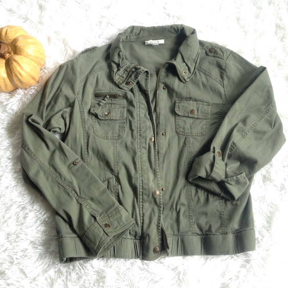 Style & Co green jacket