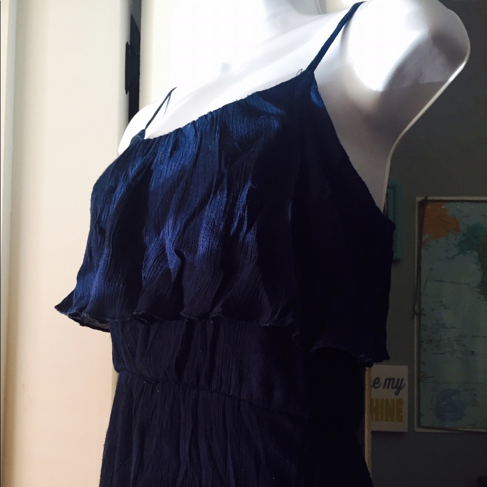 High low linen dress