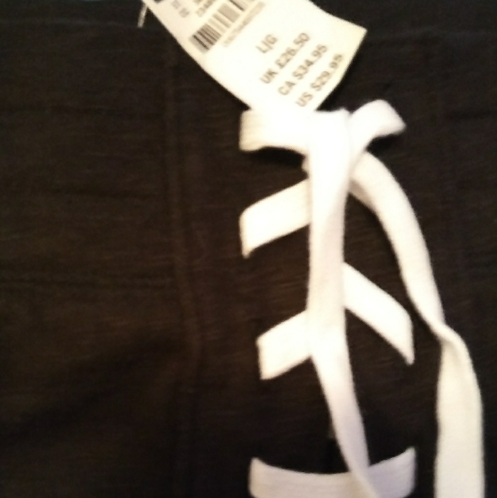 Pink shorts with lace up